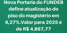 Sintet cobra pagamento do reajuste do Piso Nacional do Magistério 2025 às prefeituras